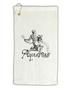 Aquarius Illustration Micro Terry Gromet Golf Towel 11&#x22;x19-Golf Towel-TooLoud-White-Davson Sales