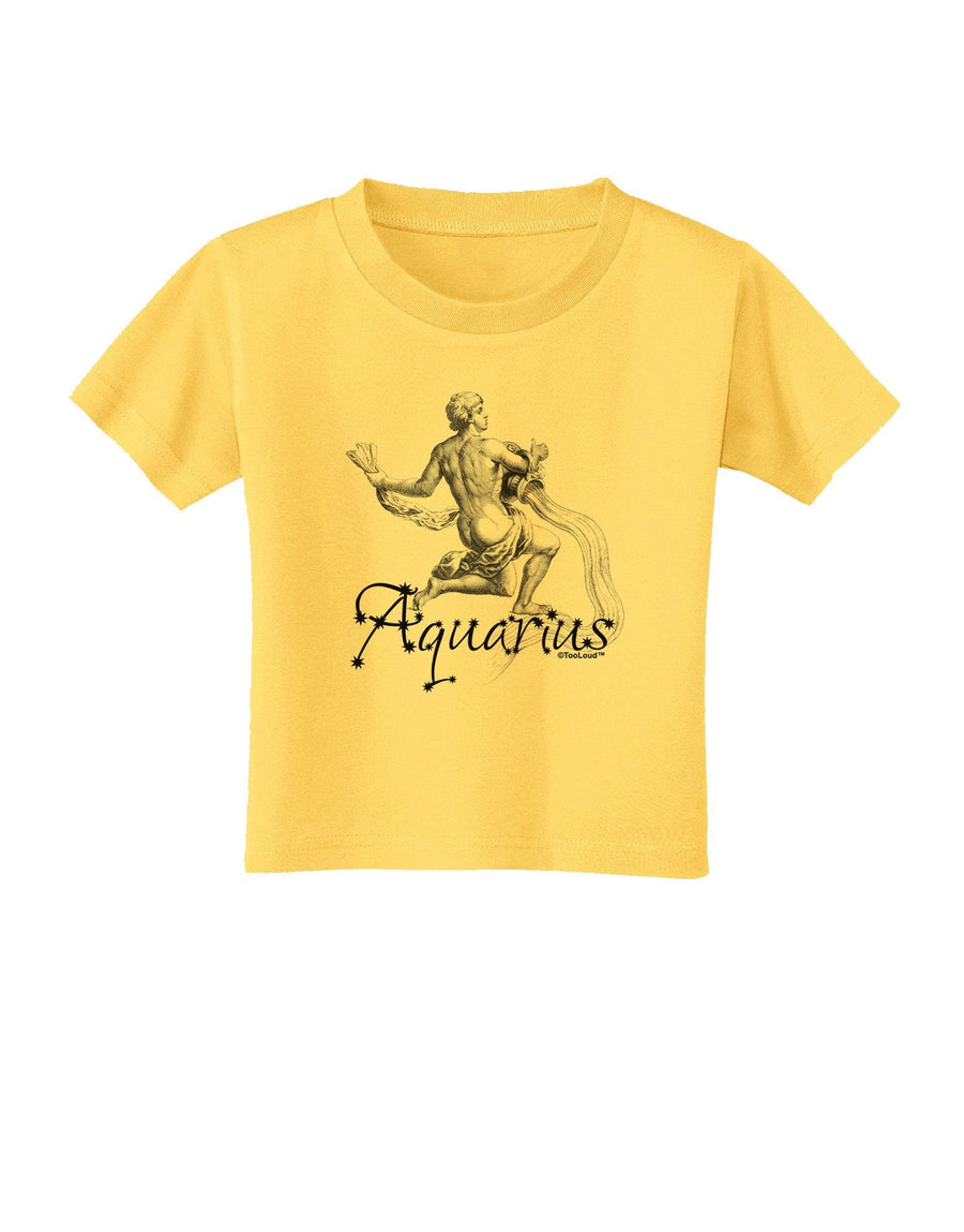 Aquarius Illustration Toddler T-Shirt-Toddler T-Shirt-TooLoud-Yellow-4T-Davson Sales