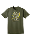 Aquarius Symbol Adult Dark T-Shirt-Mens T-Shirt-TooLoud-Military-Green-Small-Davson Sales