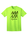 Aquarius Symbol Adult T-Shirt-unisex t-shirt-TooLoud-Neon-Green-Small-Davson Sales