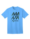 Aquarius Symbol Adult T-Shirt-unisex t-shirt-TooLoud-Aquatic-Blue-Small-Davson Sales