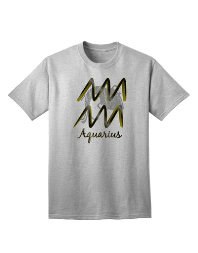 Aquarius Symbol Adult T-Shirt-unisex t-shirt-TooLoud-AshGray-Small-Davson Sales