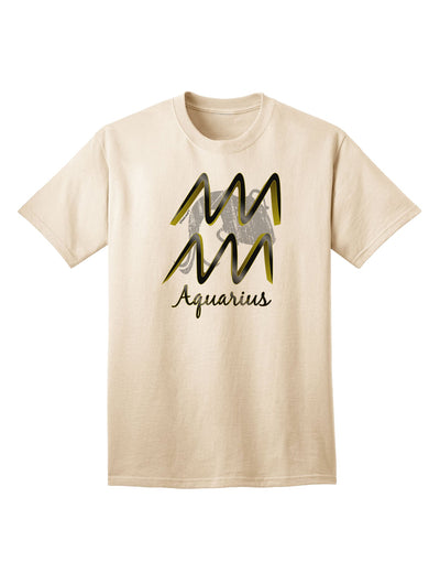 Aquarius Symbol Adult T-Shirt-unisex t-shirt-TooLoud-Natural-Small-Davson Sales