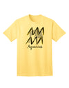 Aquarius Symbol Adult T-Shirt-unisex t-shirt-TooLoud-Yellow-Small-Davson Sales