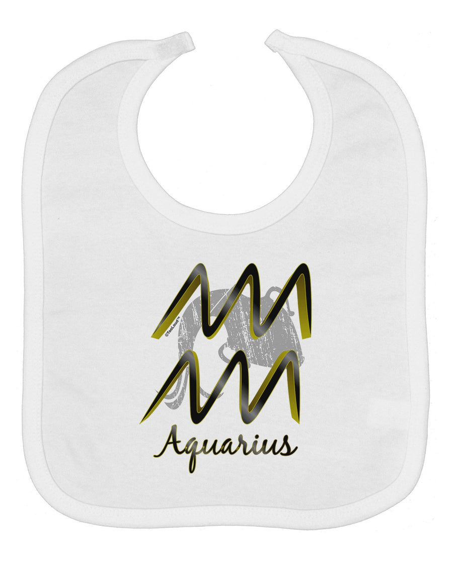 Aquarius Symbol Baby Bib