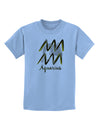 Aquarius Symbol Childrens T-Shirt-Childrens T-Shirt-TooLoud-Light-Blue-X-Small-Davson Sales