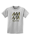 Aquarius Symbol Childrens T-Shirt-Childrens T-Shirt-TooLoud-AshGray-X-Small-Davson Sales