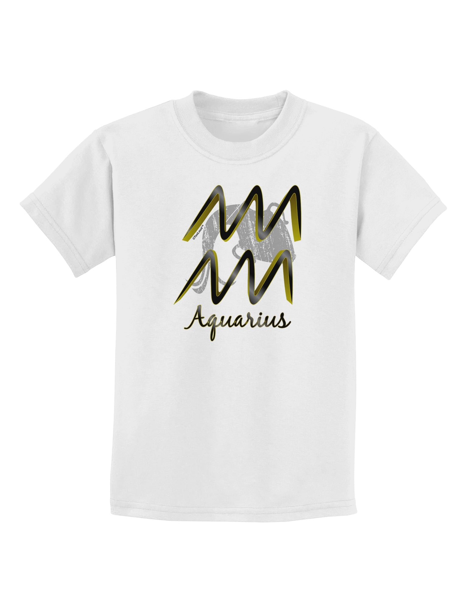 Aquarius Symbol Childrens T-Shirt-Childrens T-Shirt-TooLoud-White-X-Small-Davson Sales