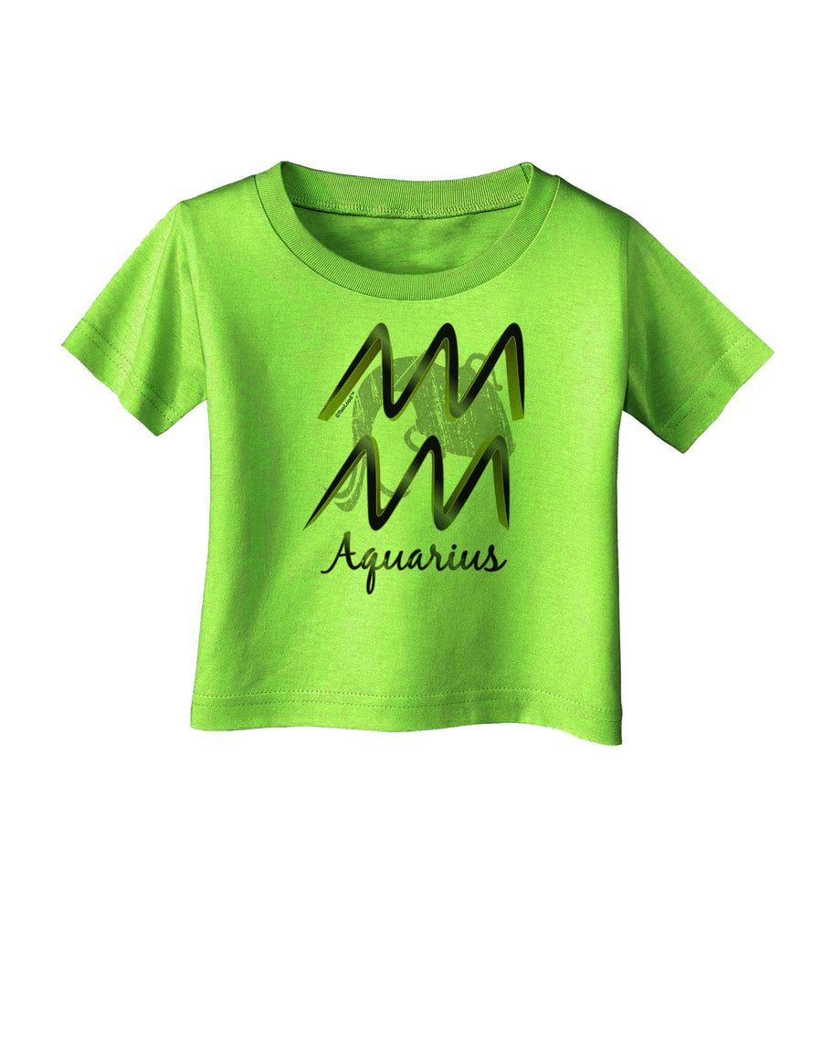 Aquarius Symbol Infant T-Shirt-Infant T-Shirt-TooLoud-White-06-Months-Davson Sales