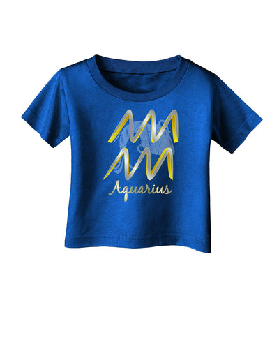 Aquarius Symbol Infant T-Shirt Dark-Infant T-Shirt-TooLoud-Royal-Blue-06-Months-Davson Sales