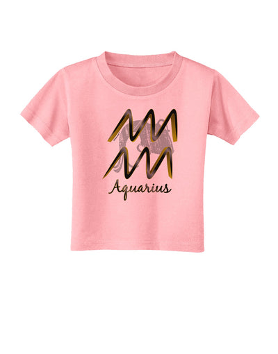 Aquarius Symbol Toddler T-Shirt-Toddler T-Shirt-TooLoud-Candy-Pink-2T-Davson Sales