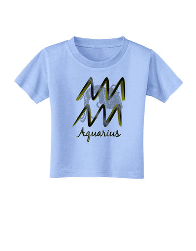 Aquarius Symbol Toddler T-Shirt-Toddler T-Shirt-TooLoud-Aquatic-Blue-2T-Davson Sales