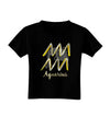 Aquarius Symbol Toddler T-Shirt Dark-Toddler T-Shirt-TooLoud-Black-2T-Davson Sales
