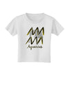 Aquarius Symbol Toddler T-Shirt-Toddler T-Shirt-TooLoud-White-2T-Davson Sales