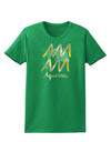 Aquarius Symbol Womens Dark T-Shirt-TooLoud-Kelly-Green-X-Small-Davson Sales