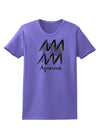 Aquarius Symbol Womens T-Shirt-Womens T-Shirt-TooLoud-Violet-X-Small-Davson Sales