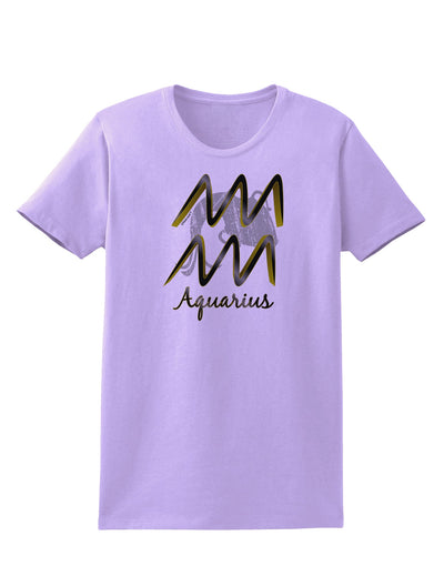 Aquarius Symbol Womens T-Shirt-Womens T-Shirt-TooLoud-Lavender-X-Small-Davson Sales