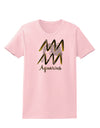 Aquarius Symbol Womens T-Shirt-Womens T-Shirt-TooLoud-PalePink-X-Small-Davson Sales