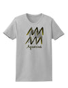 Aquarius Symbol Womens T-Shirt-Womens T-Shirt-TooLoud-AshGray-X-Small-Davson Sales