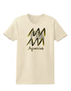 Aquarius Symbol Womens T-Shirt-Womens T-Shirt-TooLoud-Natural-X-Small-Davson Sales