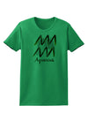 Aquarius Symbol Womens T-Shirt-Womens T-Shirt-TooLoud-Kelly-Green-X-Small-Davson Sales