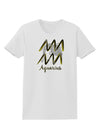 Aquarius Symbol Womens T-Shirt-Womens T-Shirt-TooLoud-White-X-Small-Davson Sales