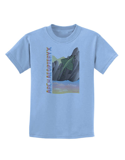 Archaopteryx - With Name Childrens T-Shirt by TooLoud-Childrens T-Shirt-TooLoud-Light-Blue-X-Small-Davson Sales