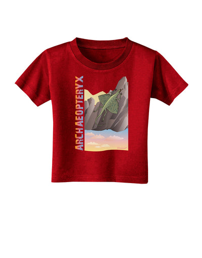 Archaopteryx - With Name Toddler T-Shirt Dark by TooLoud-Toddler T-Shirt-TooLoud-Red-2T-Davson Sales