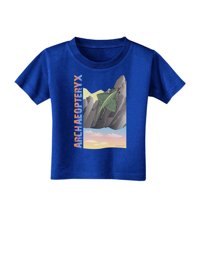 Archaopteryx - With Name Toddler T-Shirt Dark by TooLoud-Toddler T-Shirt-TooLoud-Royal-Blue-2T-Davson Sales