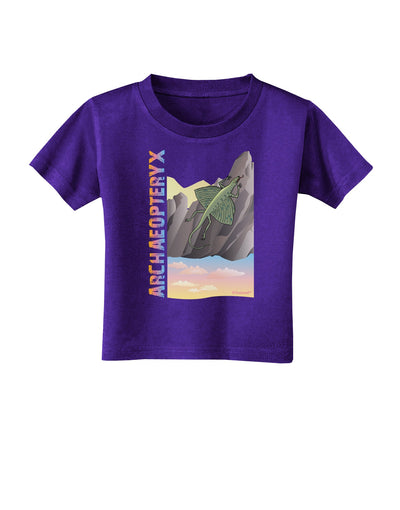 Archaopteryx - With Name Toddler T-Shirt Dark by TooLoud-Toddler T-Shirt-TooLoud-Purple-2T-Davson Sales