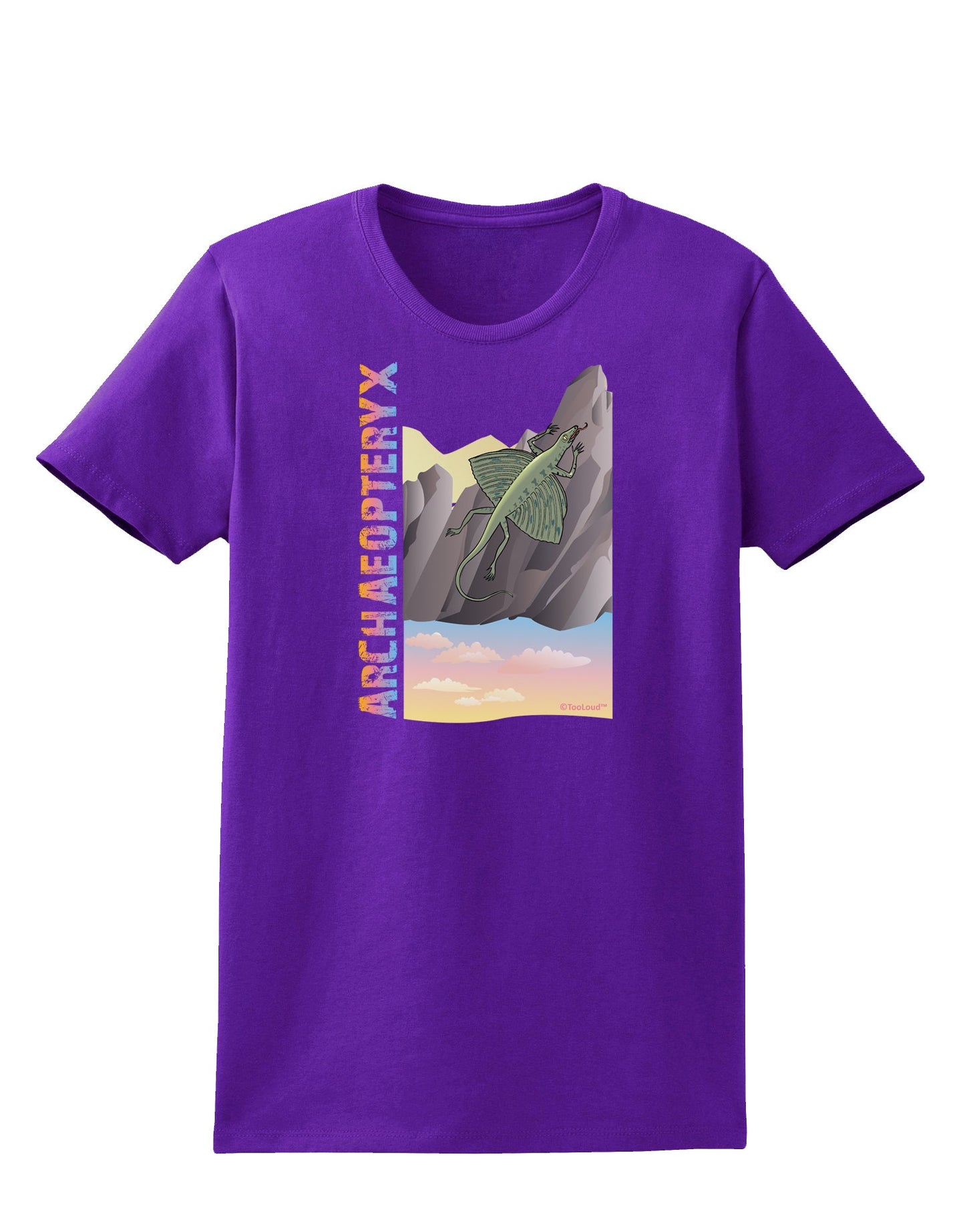 Archaopteryx - With Name Womens Dark T-Shirt by TooLoud-Womens T-Shirt-TooLoud-Purple-X-Small-Davson Sales