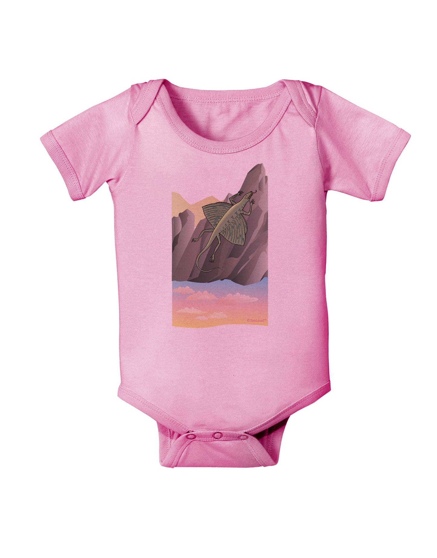 Archaopteryx - Without Name Baby Romper Bodysuit by TooLoud-Baby Romper-TooLoud-Light-Pink-06-Months-Davson Sales