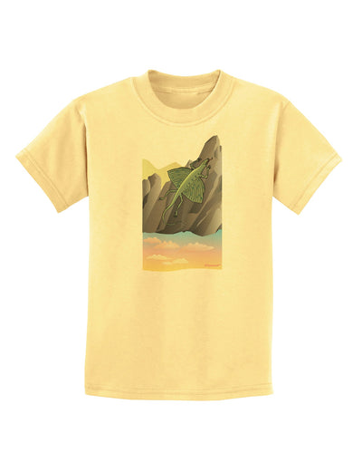 Archaopteryx - Without Name Childrens T-Shirt by TooLoud-Childrens T-Shirt-TooLoud-Daffodil-Yellow-X-Small-Davson Sales