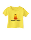 Are You A Virgin - Black Flame Candle Infant T-Shirt by TooLoud-Infant T-Shirt-TooLoud-Yellow-06-Months-Davson Sales