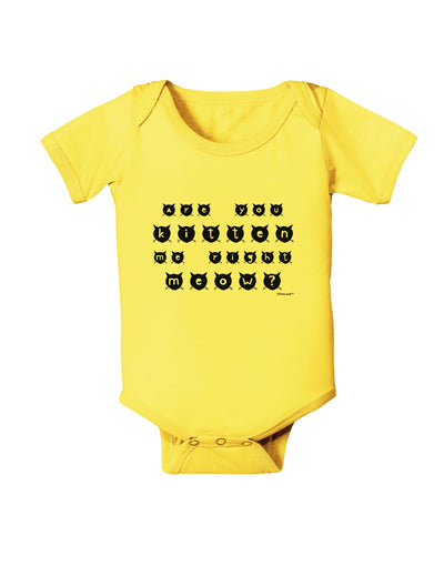 Are You Kitten Me Right Meow Cats Baby Romper Bodysuit-Baby Romper-TooLoud-Yellow-06-Months-Davson Sales