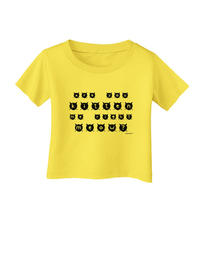 Are You Kitten Me Right Meow Cats Infant T-Shirt-Infant T-Shirt-TooLoud-Yellow-06-Months-Davson Sales