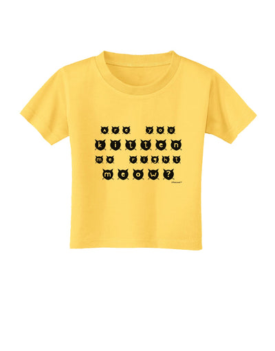 Are You Kitten Me Right Meow Cats Toddler T-Shirt-Toddler T-Shirt-TooLoud-Yellow-2T-Davson Sales