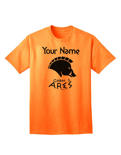 Ares Adult T-Shirt - Personalized Cabin 5 Collection-Mens T-shirts-TooLoud-Neon-Orange-Small-Davson Sales