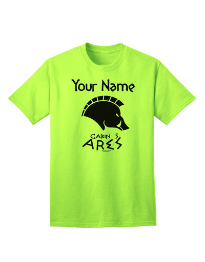 Ares Adult T-Shirt - Personalized Cabin 5 Collection-Mens T-shirts-TooLoud-Neon-Green-Small-Davson Sales