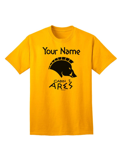 Ares Adult T-Shirt - Personalized Cabin 5 Collection-Mens T-shirts-TooLoud-Gold-Small-Davson Sales