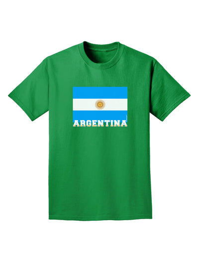 Argentina Flag Adult Dark T-Shirt-Mens T-Shirt-TooLoud-Kelly-Green-Small-Davson Sales