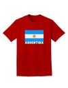 Argentina Flag Adult Dark T-Shirt-Mens T-Shirt-TooLoud-Red-Small-Davson Sales