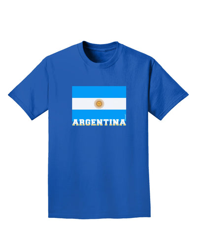 Argentina Flag Adult Dark T-Shirt-Mens T-Shirt-TooLoud-Royal-Blue-Small-Davson Sales