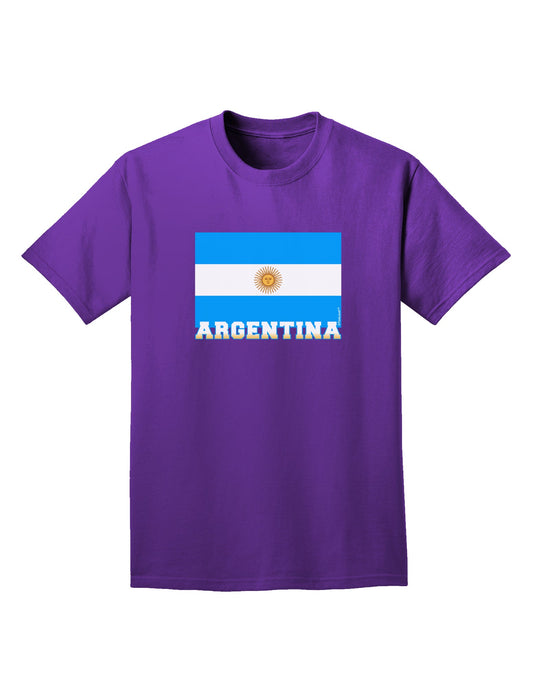 Argentina Flag Adult Dark T-Shirt-Mens T-Shirt-TooLoud-Purple-Small-Davson Sales
