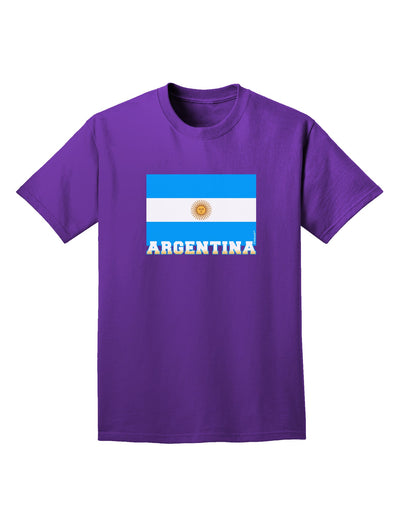 Argentina Flag Adult Dark T-Shirt-Mens T-Shirt-TooLoud-Purple-Small-Davson Sales