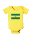 Argentina Flag Baby Romper Bodysuit-Baby Romper-TooLoud-Yellow-06-Months-Davson Sales