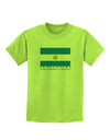 Argentina Flag Childrens T-Shirt-Childrens T-Shirt-TooLoud-Lime-Green-X-Small-Davson Sales