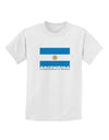 Argentina Flag Childrens T-Shirt-Childrens T-Shirt-TooLoud-White-X-Small-Davson Sales