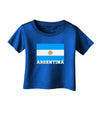 Argentina Flag Infant T-Shirt Dark-Infant T-Shirt-TooLoud-Royal-Blue-06-Months-Davson Sales