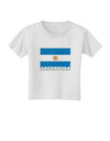 Argentina Flag Toddler T-Shirt-Toddler T-Shirt-TooLoud-White-2T-Davson Sales